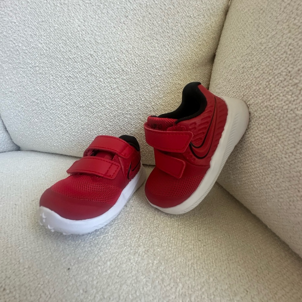 NEW Nike Kids Red and White Sneakers